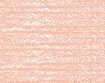 Light pink white feathered fabric - Art Gallery Bristling Balmy cotton