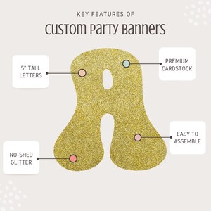 Final Fiesta glitter party banner - bachelorette wedding party banner image 8