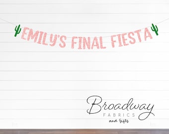 "Final Fiesta Glitzer Partygirlande - ""Junggesellinnenparty"" Girlande"