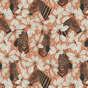 Happy Zebra amber winds quilt cotton RJR Fabrics Magic of Serengeti Sold by the yard