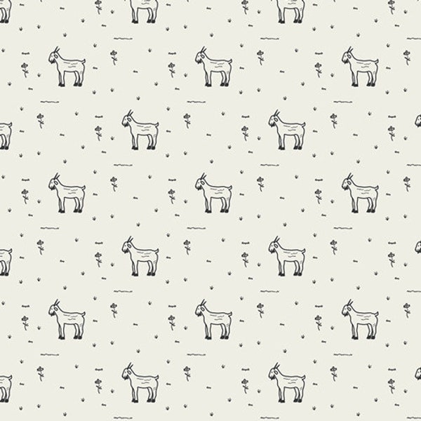 Goat fabric - Art Gallery Fabrics Grazing Goats farm animals fabric