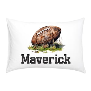 Football Personalized Boys Sports Pillowcase - custom pillowcase football room decor