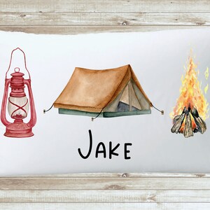 Camping Outdoors personalized pillowcase - Camping tent, camping gear custom pillowcase