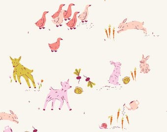 Farm Friends quilting cotton fabric Art Gallery Fabrics Cottage Grove sold by the yard