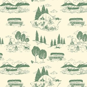 Studio E. Parks & Recreation. Landscape Brown Vintage Camping ...
