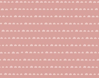 Altrosa moderne Kreise - Stay Humble Foresta von Art Gallery Fabrics - Meterware