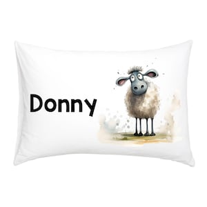 Sheep Funny Animals Personalized Kids Pillowcase - custom pillowcase kids room decor