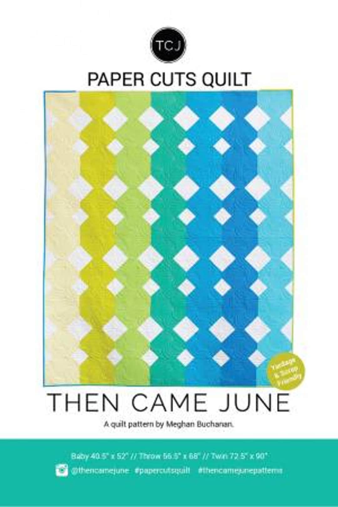 Paper Cuts Quilt Pattern - Then Came June Quilt Pattern - Etsy