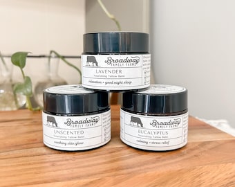 Beef Tallow Balm - moisturizing beef tallow for face skin - organic - all natural