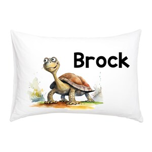 Turtle Funny Animals Personalized Kids Pillowcase - custom pillowcase kids room decor