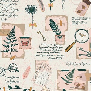 Moon Diary Woodland Keeper quilting cotton fabric - Art Gallery Fabrics Sold by the Yard