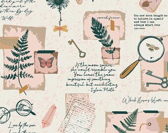 Moon Diary Woodland Keeper quilting cotton fabric - Art Gallery Fabrics Sold by the Yard