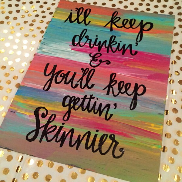 Miranda Lambert 'Only Prettier' Painted Lyric Canvas