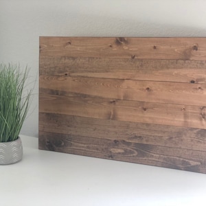 Rustic Stained BLANK DIY Wooden Sign Guestbook Pallet