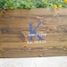Rustic Hand Painted Pallet Wooden Wedding Guestbook Alternative - Monogram - Wood Guest Book 