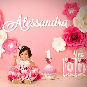 Custom Cursive CNC Name Large Family Cut Out Child Sign