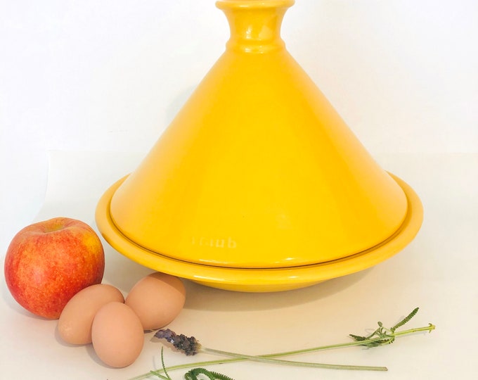 Staub Tajine Large 13 Yellow Ceramic Tagine Like New - Etsy
