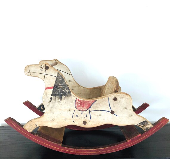 antique rocking horse chair