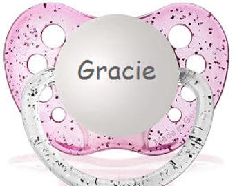 Personalized Pacifier - Name Pacifier - Personalized Binky - Gracie Pacifier - Baby Girl Pacifier - Pacifier with Name - Custom Binky