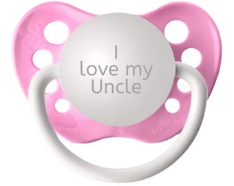 Soon to Be Uncle Announcement for Uncle - Promoted to Uncle Gift - I love my Uncle Pacifier - You're Going to Be Uncle Again - Baby Gift