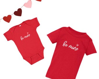 Be Mine Valentines Day Shirt - Cute Valentine Baby Bodysuit - Valentines Outfit for Kids - Toddler Shirt Design - Be Mine Shirt - XOXO Shirt