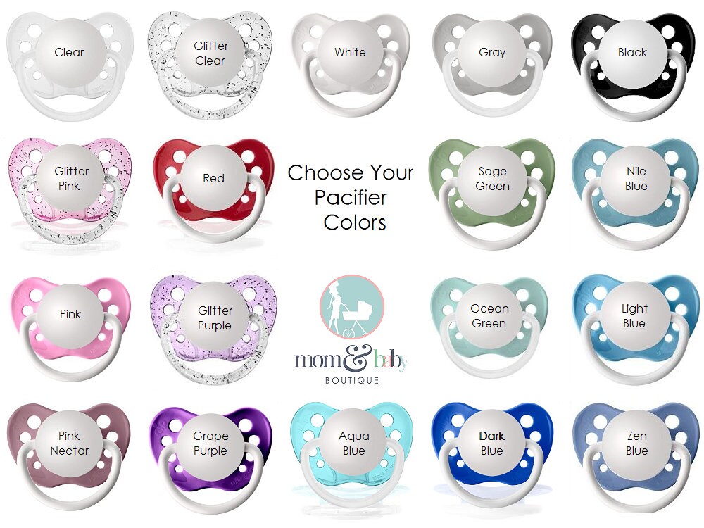 Personalized Pacifier Gender Neutral Pacifiers Personalized Etsy