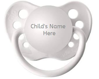 Personalized Pacifier - Personalized Binky - Name Pacifier - Gender Reveal - Pregnancy Reveal - Baby Shower Gift - Engraved Pacifier
