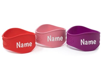 Personalized Baby Bottle Labels - Sippy Cup Name Labels - Custom Name Label- Personalized Cup Band- Dishwasher Safe Label - 3 Pack with Name