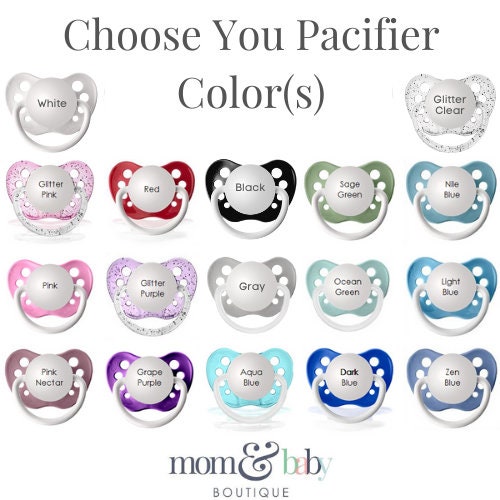 Silicone Binkies for Baby Girl Dummies Baby Girl Name Etsy UK