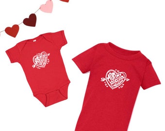Baby Boy Valentine - Mommy and Son - Mommy is my Valentine - Mama's Boy Valentine Shirt - Mommy and Me - Stole Mommas Heart - 1st Valentine