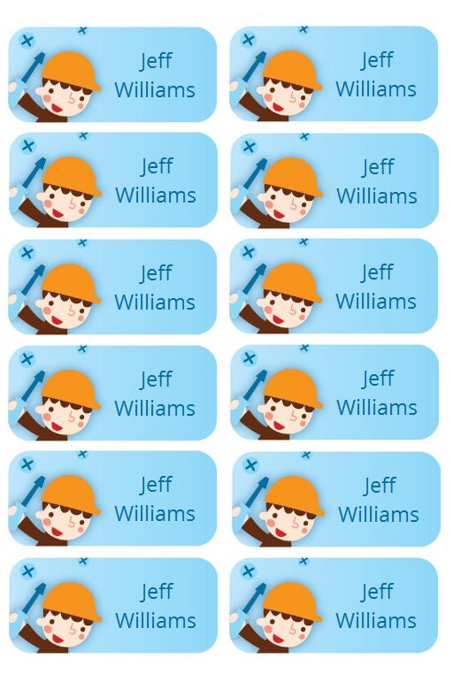 Daycare Name Labels Tool Labels for Kids Daycare Labels | Etsy
