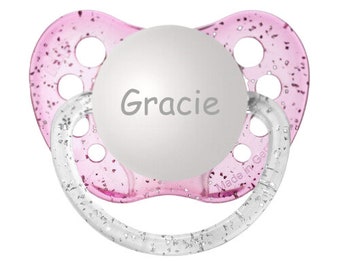 Ciuccio personalizzato - Ciuccio con nome - Binky personalizzato - Ciuccio Gracie - Ciuccio per bambina - Ciuccio con nome - Binky personalizzato