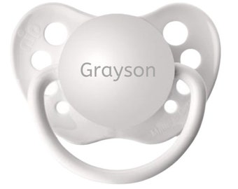 Trendy Baby Shower Gift - Customized Boy Pacifier - Newborn Child Binky - Newborn Boy Pacifier - Personalized Baby Dummy - Grayson Soother