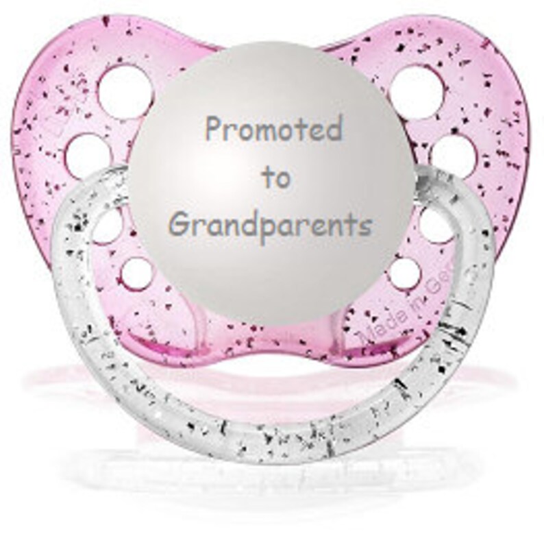Baby Announcement to Grandparents Pregnancy Reveal to Grandparents Pacifier You/'re Going to Be Grandparents Promoted to Grandparents