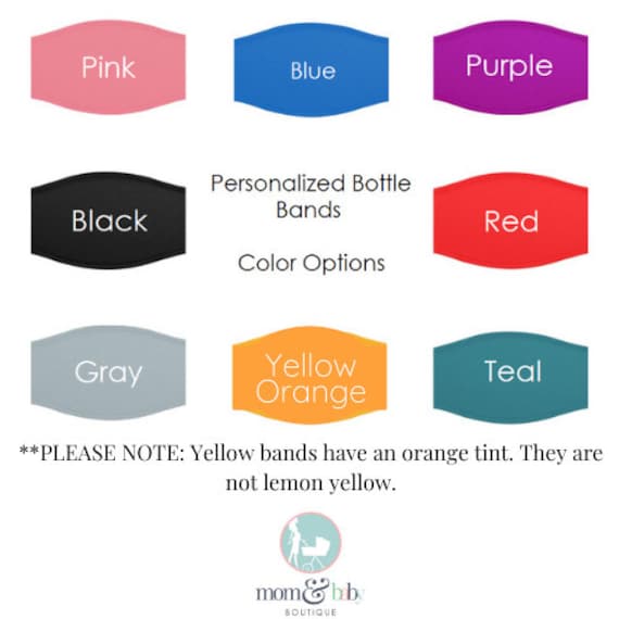 Etichette personalizzate in silicone per biberon per neonati