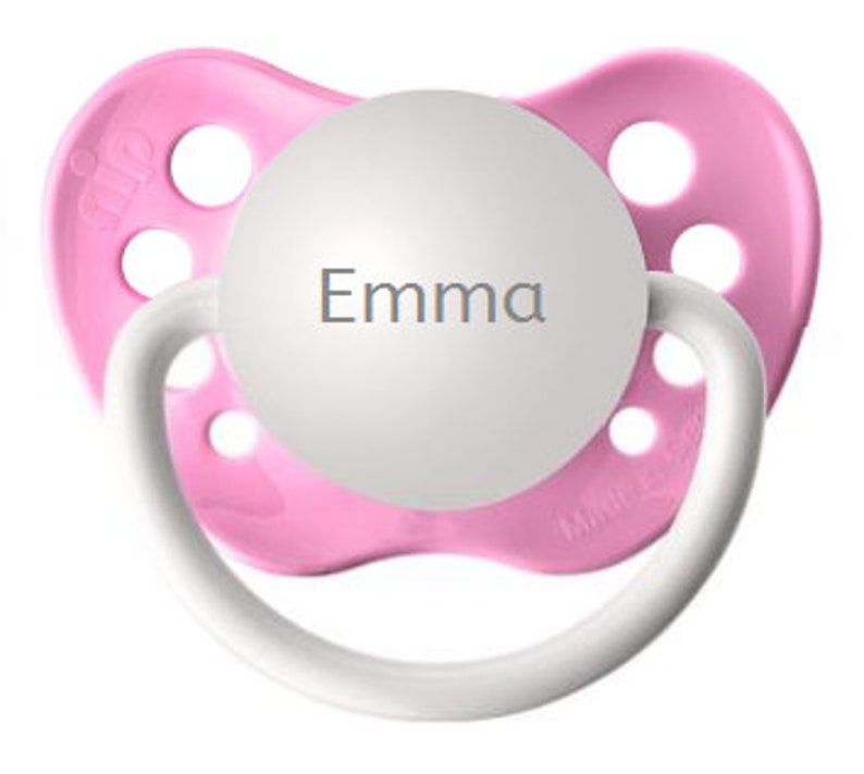 Custom Silicone Baby Pacifier Pink Baby Girl Pacifier Newborn Etsy