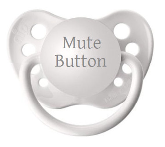 mute button pacifier
