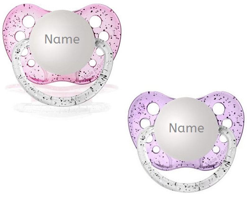 Two Personalized Pacifiers