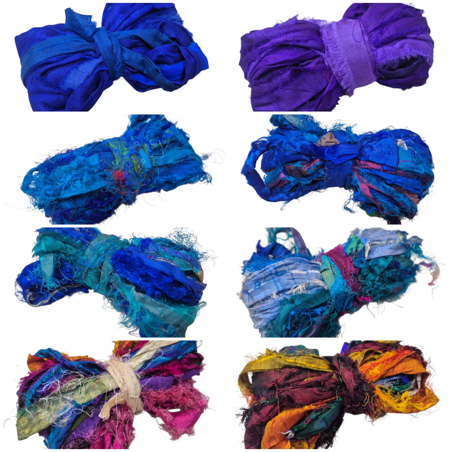 Spining Ribbon 20g Sari Silk Ribbon - Weaving | Spinning | Embellishments ...