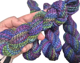 20g - Aran / Worsted 10-12ply | Handspun Merino Yarn | Knitting | Weaving | Felting | Embellishments