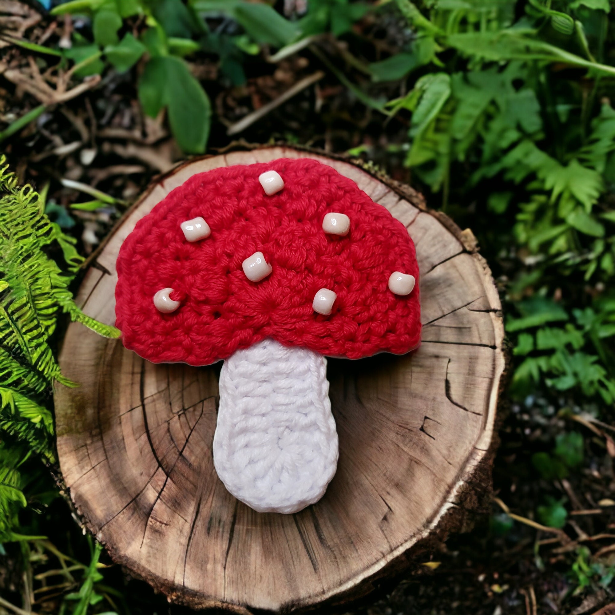 Cute Red Cap Mushroom Iron On Patch - Cottagecore Embroidered