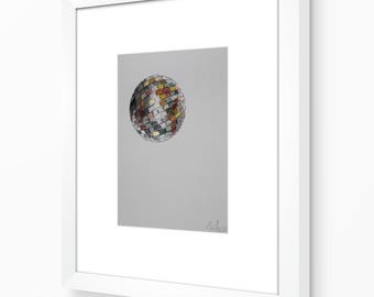 Evermore-discobal originele aquarel