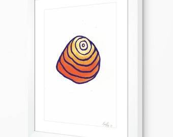 Pet Rock Colour Study-oranje