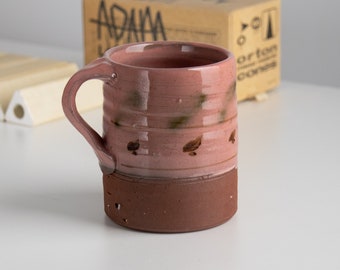 Pink and Green Coffee Mug - Tea Cup