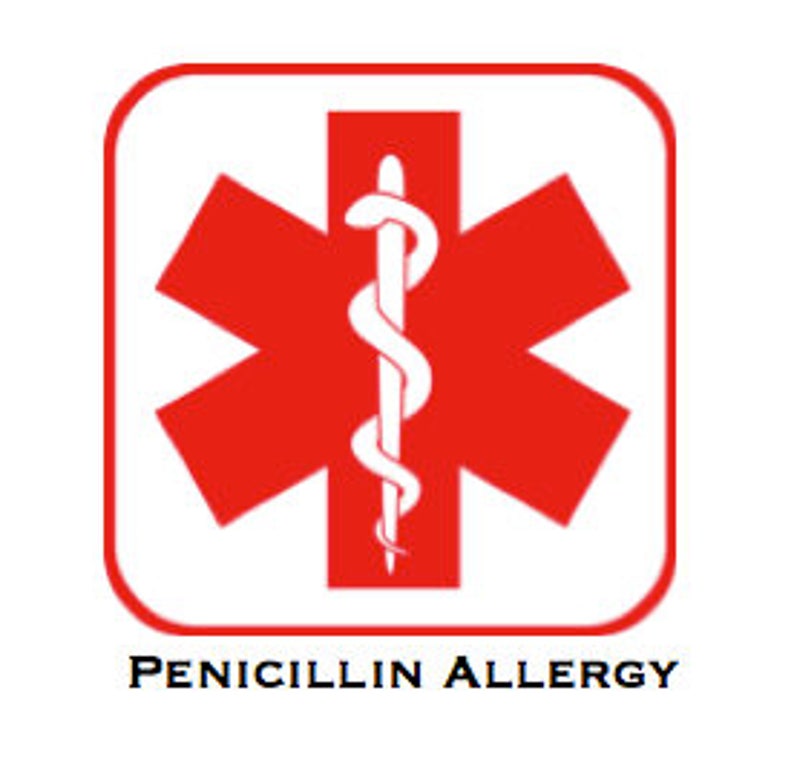 28 Customizable Allergy/Medical Alert Temporary Tattoos Etsy