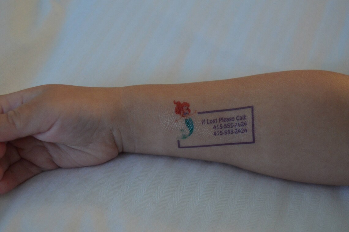 Emergency Number Tattoos