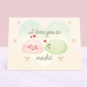 Leuke Mochi Valentijnskaart - Perfect voor je jubileum of om liefde naar je BFF te sturen!