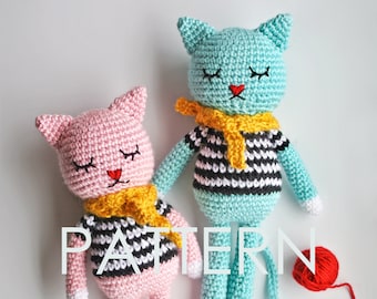 Cat Amigurumi Crochet PDF Pattern - Instant Download (English)