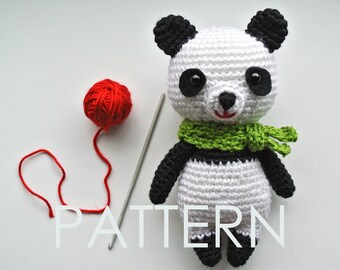 Panda Amigurumi Crochet PATTERN (English)