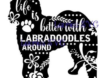 Labradoodle Silhouette Svg - 1662+ File for Free - Free SVG Cut Files